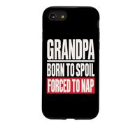 Grandpa Born to Spoil Forced to Nap Funny Grandfather Coque pour iPhone SE (2020) / 7/8