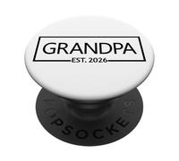 Grandpa Est. 2026, Nouveau Grand-père à promouvoir Grand-père PopSockets PopGrip Adhésif