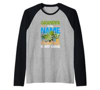 Grandpa is My Name Gardening is My Game Funny Gardening is My Game Manche Raglan