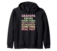 Grandpa Knows All Or Makes It Up Fast - Sweat à Capuche
