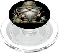 Grandpa Life is Better at The Lake Funny Fishing Dad GNOME PopSockets PopGrip pour MagSafe
