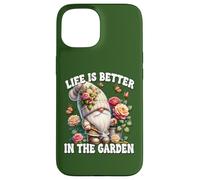 Grandpa Life Is Better In The Garden Gnome For Gardening Mom Coque pour iPhone 15
