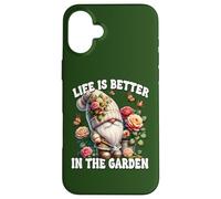 Grandpa Life Is Better In The Garden Gnome For Gardening Mom Coque pour iPhone 16 Plus