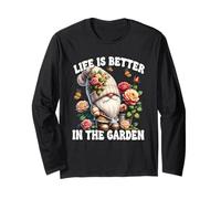 Grandpa Life Is Better In The Garden Gnome For Gardening Mom Manche Longue