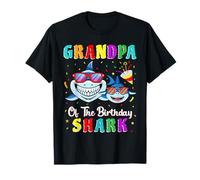 Grandpa of The Shark Birthday Family Birthday Grandson T-Shirt