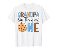 Grandpa Of The Sweet One Cookies & Milk Famille 1er anniversaire T-Shirt