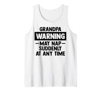 Grandpa warning may sieste souddenly at any time Father's Day Débardeur