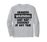 Grandpa warning may sieste souddenly at any time Father's Day Manche Longue