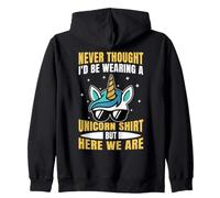 Grandparents Day Never Thought I'd Be Wear A Unicorn Sweat à Capuche