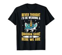 Grandparents Day Never Thought I'd Be Wear A Unicorn T-Shirt