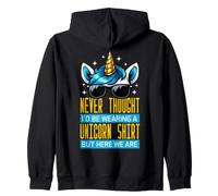 Grandparents Never Thought I'd Be Wear A Unicorn Sweat à Capuche