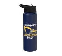 Grandpas Construction Buddy Pelle Stainless Steel Insulated Water Bottle