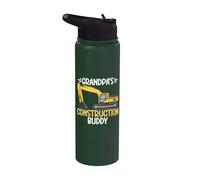 Grandpas Construction Buddy Pelle Stainless Steel Insulated Water Bottle