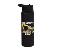 Grandpas Construction Buddy Pelle Stainless Steel Insulated Water Bottle