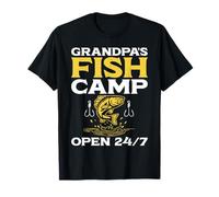 Grandpa's Fish Camp Ouvert 24h/24, 7j/7 T-Shirt