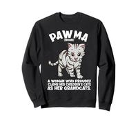 Grandpet Lover Tabby Cat Grandma Funny Pawma Sweatshirt