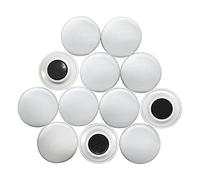 Grands Aimants de Bureau de Planification Blanche pour Réfrigérateur, Tableau Blanc, Tableau D'Affichage de 40mm dia x 8mm de Haut - Pack de 12