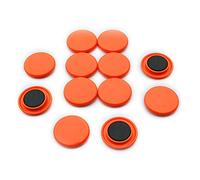 Grands Aimants de Bureau de Planification Orange pour Réfrigérateur, Tableau Blanc, Tableau D'Affichage de 40mm dia x 8mm de Haut - Pack de 120