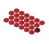 Grands Aimants de Bureau de Planification Rouge pour Réfrigérateur, Tableau Blanc, Tableau D'Affichage de 40mm dia x 8mm de Haut - Pack de 120