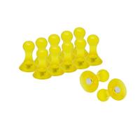 Grands Aimants Jaunes á Carrelage pour Réfrigérateur, Tableau Blanc, Pack de Panneaux de Préavis de 60