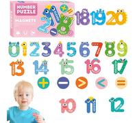 Grands aimants numériques,Chiffres magnétiques pour réfrigérateur,Aimants de réfrigérateur numérotés - Bloc de soustraction et Division de Multiplication, Jouets éducatifs pour, garçons et Filles