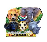 Grands animaux sauvages de l'Afrique du Sud 3D réfrigérateur aimant Souvenir cadeau Collection maison cuisine décoration magnétique autocollant réfrigérateur aimant