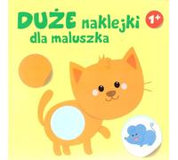 Grands autocollants pour les tout-petits 1+ - Chaton - Travail collectif (Bücher mit Aufklebern auf Polnisch)