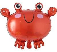 Grands ballons de poisson, ballon de poulpe de homard de requin d'aluminium Décorations de fête d'anniversaire d'étoile de cheval du monde marin Jouets gonflables pour enfant Décor de mariage (Crabe m