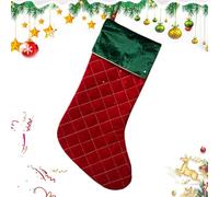 Grands bas de Noël,bas de Noël pour - Sac de bas grand espace bas de Noël tentures de cheminée bas,Décorations de bas mignonnes, chaussettes de noël lisses, sac de maintien de bonbons pour décoration