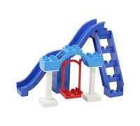 Grands Blocs De Construction Pour Aire De Jeux,Pièces De Pipeline,Échelle Coulissante,Balançoire,Ensembles De Briques Compatibles,Jouets Éducatifs Montessori À Assembler Pour Bébé--Bu Playground Set D
