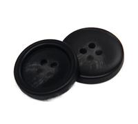 Grands Boutons en Résine Noire Tailles 15/18/25mm Décorations pour Vêtements Homme, Manteaux, Pantalons, Vestes Accessoires de Couture