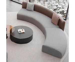 Grands canapés sectionnels pour salon, canapé moderne en boucle pour bureau, centre commercial, hall d'hôtel, villa, réception d'affaires, aucune installation requise