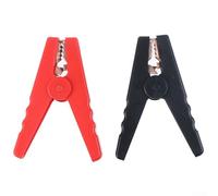 Grands clips 100 A pour chargeurs de batterie de voiture, ensemble de clips isolés avec dents revêtues de cuivre et forte adhérence, câbles robustes de 95 mm