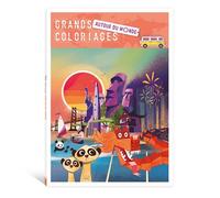 Grands coloriages - Autour du monde - Nicolas Gremaud - Deux Coqs D'or - broché - Document jeunesse