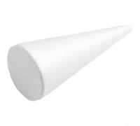 Grands cônes en mousse blanche pour travaux manuels, peinture, triangle, formes d'arbre, décoration de Noël, accessoires floraux, centres de table à peindre pour projets scolaires (20 cm x 7,9 cm)