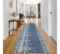 Grands Coureurs Moquette Couloir Bleu Beige Pelucheux Tapis Couloir Coureur 80cm 90cm 100cm 120cm Moquettes Zone pour Terrasse Couloir Salle de Réunion Tapis(100 * 450cm)