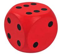 Grands dés en Mousse 5, 9 Pouces Dés en Mousse géants Souples Rouge Cour en Cuir PU imperméable à 6 côtés pour Jeu de société pour Obtenir Vos numéros ...