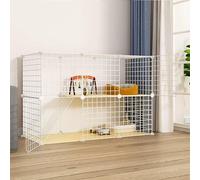 Grands enclos de cage for chat Parc d'intérieur for chat DIY, transporteur de cage for chat, enclos for chat, parc for animaux de compagnie, avec nid de chat + hamac for chat + bol for animal de compa
