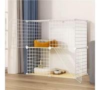 Grands enclos de cage for chat Parc d'intérieur for chat DIY, transporteur de cage for chat, enclos for chat, parc for animaux de compagnie, avec nid de chat + hamac for chat + bol for animal de compa