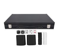 Grands Ensembles de Backgammon Jeux de société Classiques 38,3 ou 15,1 Pouces Ensemble de Backgammon Haut de Gamme avec boîte de Rangement en Alliage de Cuir PU 5 dés 30 jetons de