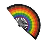 Grands fans de la main pour la danse, grands fans pliants pour danser - Big 13 pouces de danse pliants chinois - Artisanat pliable décoratif, artisanat de Kung Fu, décoration de maison pour le ma