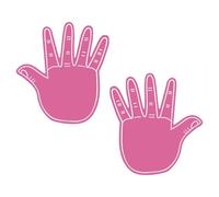 Grands gants réutilisables en mousse pour encourager les matchs de basket-ball, les esprits d'équipe, les célébrations des célébrations des deux côtés