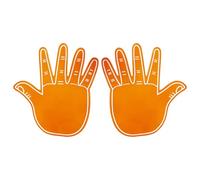 Grands gants réutilisables en mousse pour encourager les matchs de basket-ball, les esprits d'équipe, les célébrations des célébrations des deux côtés