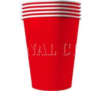 Grands gobelets en carton Amérique 20 pièces rouge 530 ml