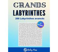 Grands Labyrinthes | 200 Labyrinthes avancés: Impression format Large | 200 Activités | 5 formats