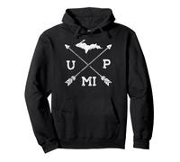 Grands Lacs Michigan Yooper Michiganian MI Péninsule supérieure Sweat à Capuche