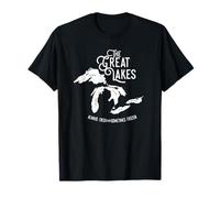 Grands Lacs Toujours Frais Parfois Gelés Michigan Wisconsin T-Shirt