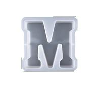 Grands moules en résine en forme de lettres de l'alphabet de A à Z pour bougies, Noël, anniversaire, moules en silicone époxy pour décoration de bureau (M)