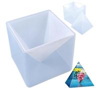 Grands moules en silicone, moules pyramidaux pour résine, silicone pyramide super grand, moule de bijoux artisanaux en résine époxy bricolage pour plâtre, cire, savons