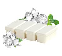 Grands moules - Plateaux en silicone - Grands moules en silicone - Grand plateau - Plateaux en silicone de qualité alimentaire avec couvercle - 4 grilles réutilisables - Moule à glace facile à